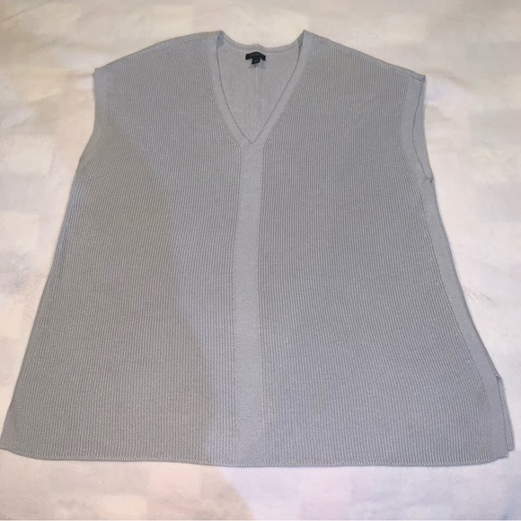 J. Jill Wearever Sweater Vest Womens Marble Gray V Neck  Sz 2x - Picture 1 of 8
